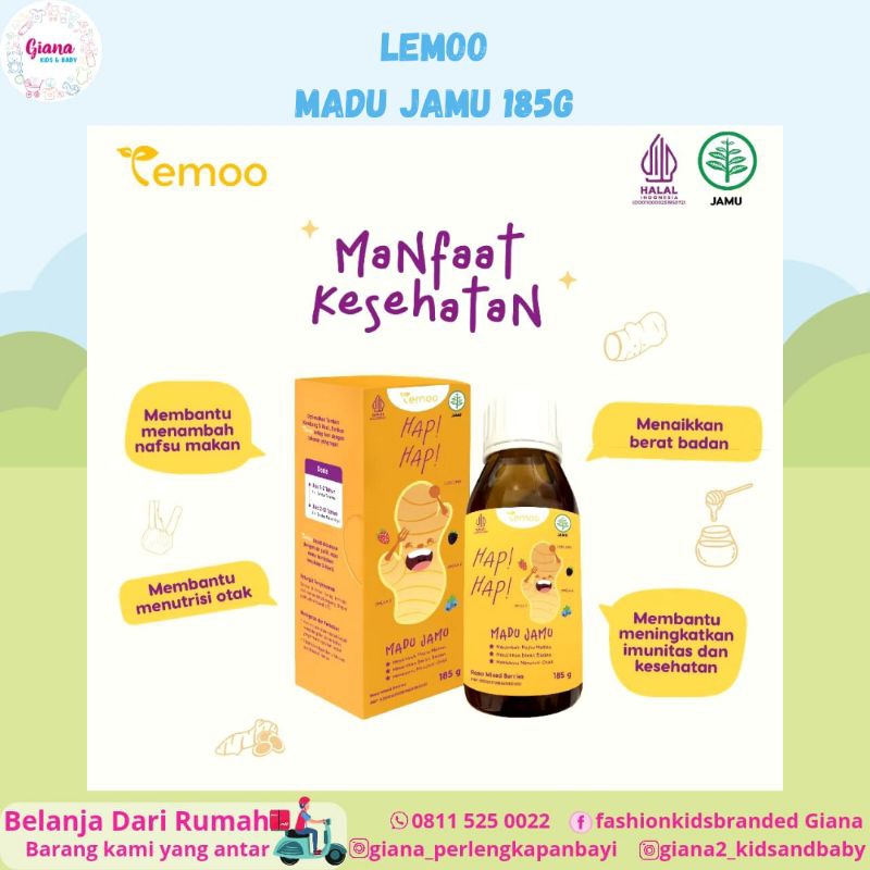 

Madu Jamu 185G lemoo