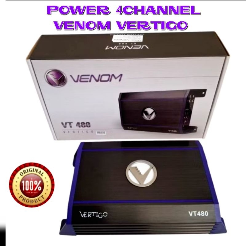 Power Amplifier 4 Channel Venom Vertigo VT480