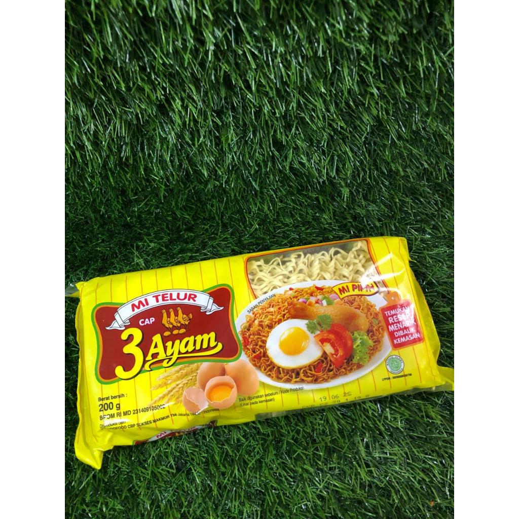 

GROSIR MURAH - 3 AYAM MIE TELOR SUPER KUNING PCK 200g