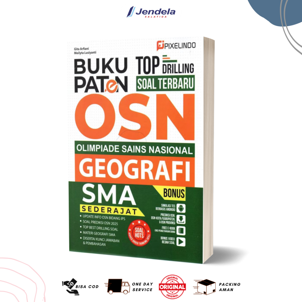 OSN Geografi SMA : Buku Paten OSN Geografi SMA Sederajat - Pixelindo