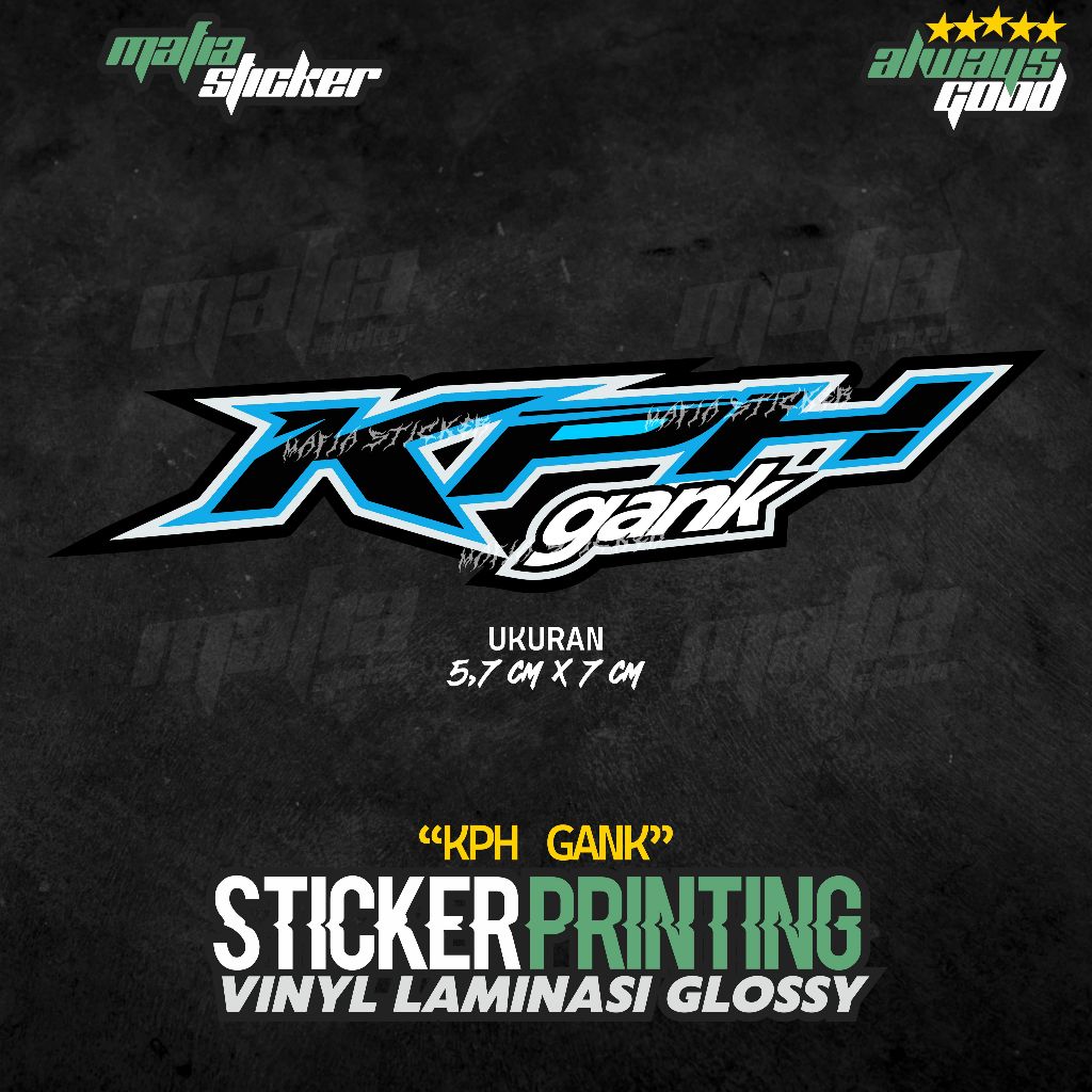 

STICKER/STIKER PRINT CUT KPH GANK
