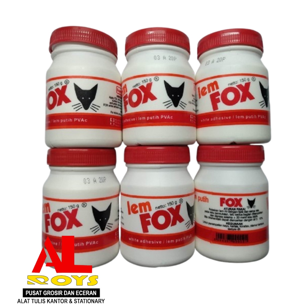 

LEM FOX PUTIH PVA150 GRAM