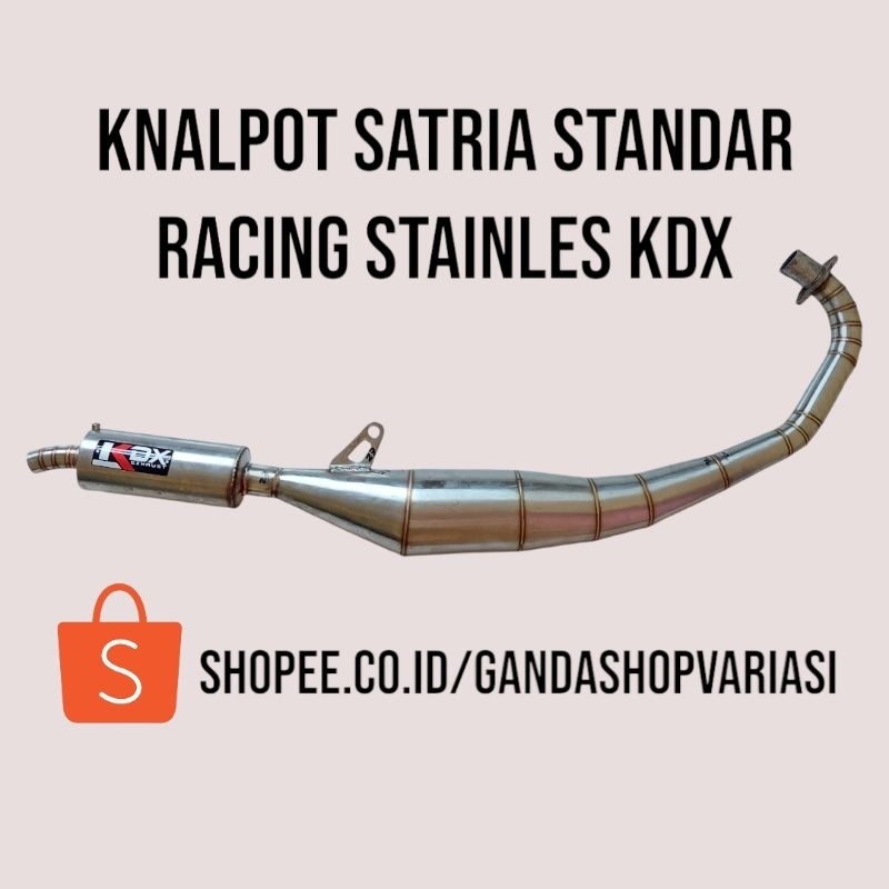 Knalpot Satria 2 Tak Standar Racing Stainless KDX