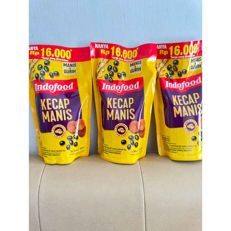 

Kecap Manis Indofood refill 520ml / KECAP MANIS INDOFOOD