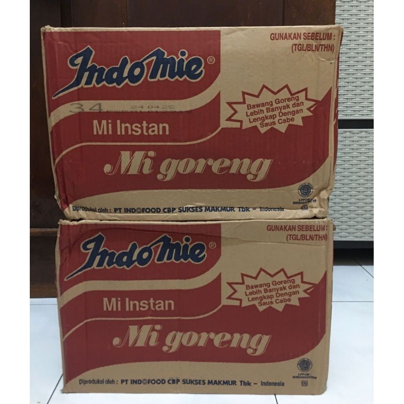 

Indomie goreng 1 karton