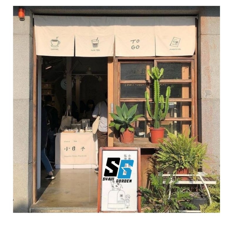 tirai curtain cafe/restoran/rumah makan