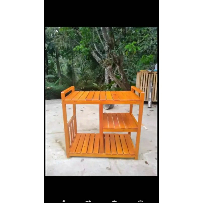 Rak kompor dua tungku