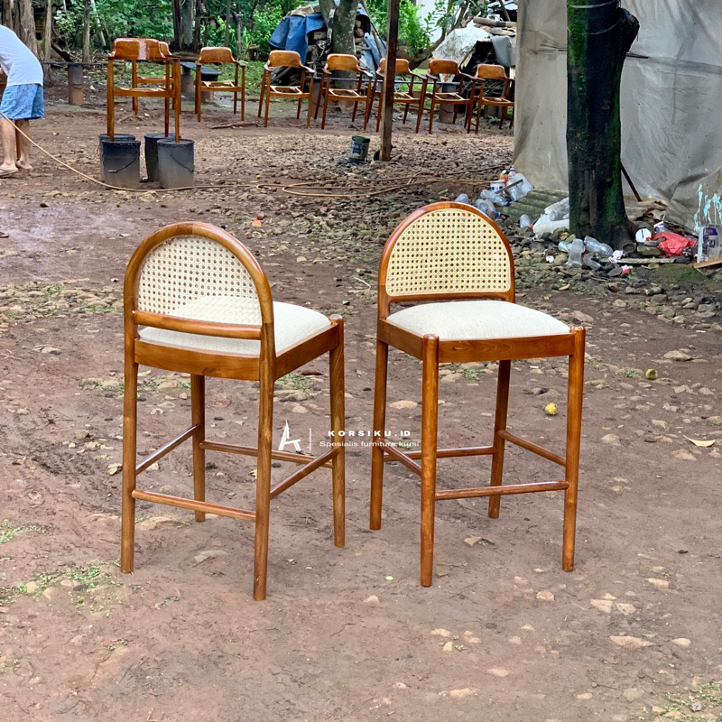 kursi bar minimalis kursi bar rotan kursi bar kayu jati kursi tinggi kursi meja island
