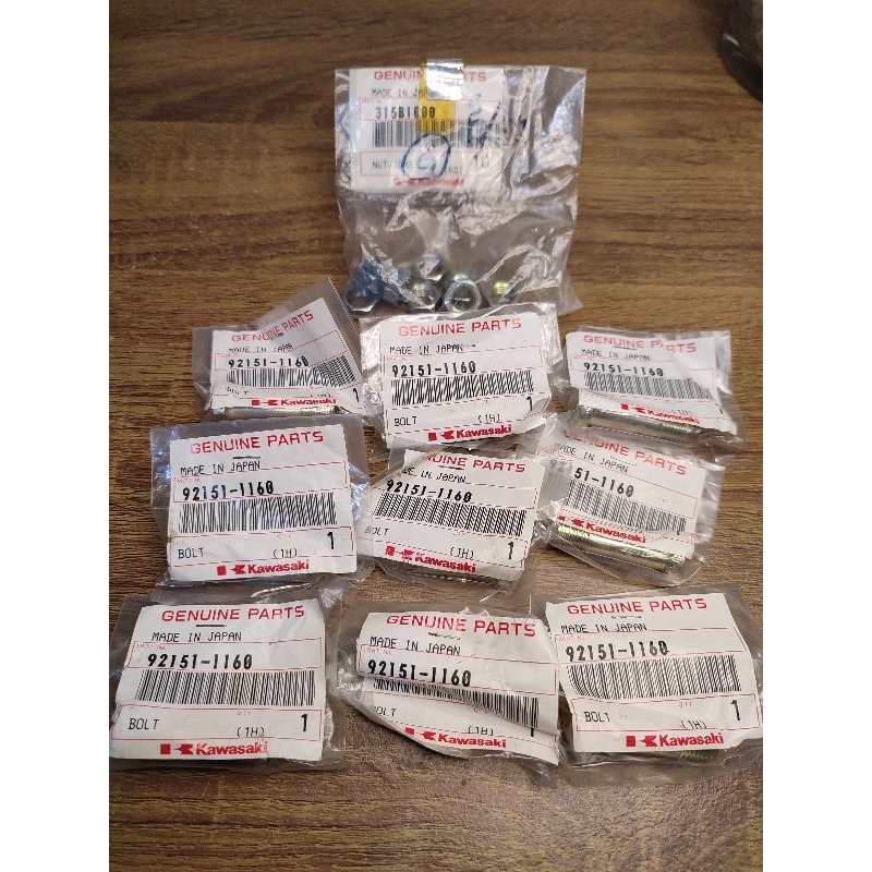 Baut & Mur Gear belakang Kawasaki Kaze Original