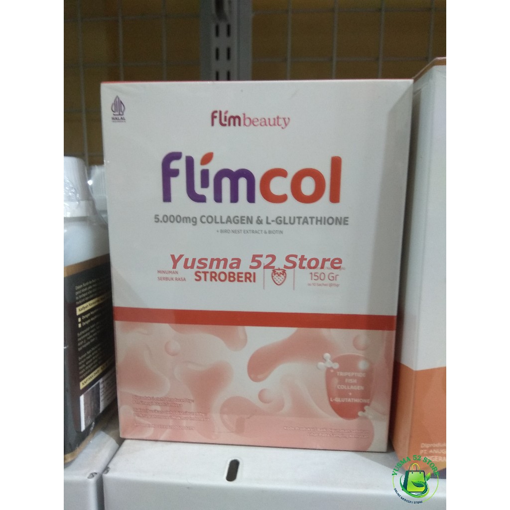 

FLIMCOL Kolagen 5000mg colagen Collagen Drink 1 Box isi 10 sachet