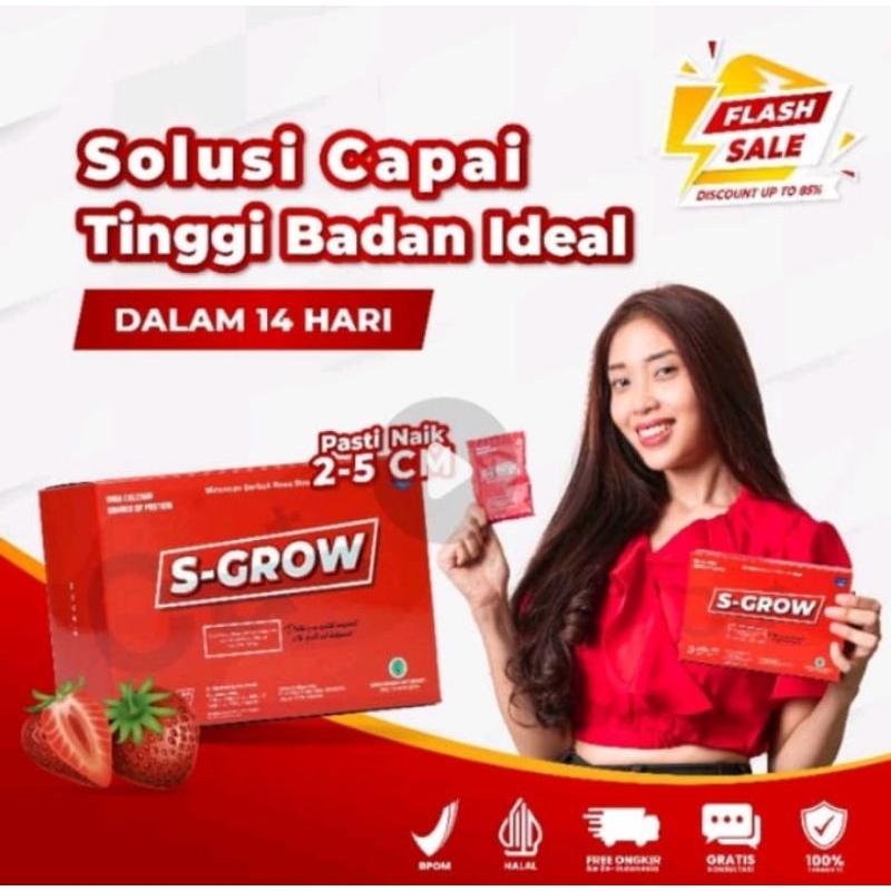 

1 BOX - S-GROW supplement susu peninggi Badan Remaja dan Dewasa Terbaik - BPOM
