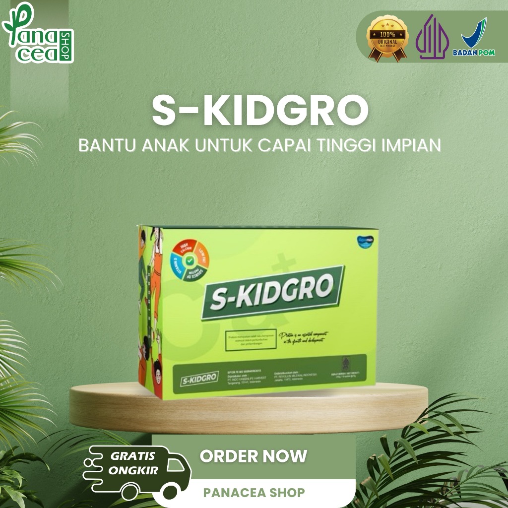 

S-KIDGRO - Susu Peninggi Badan Terbaik Untuk Anak (Free Skipping / Tumbler )