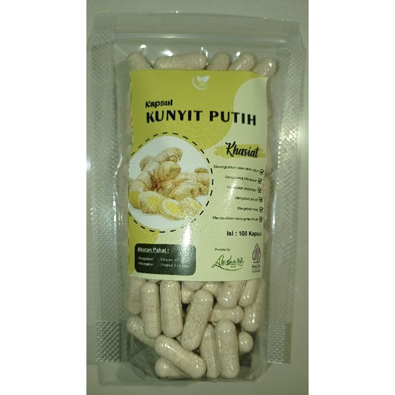 

kapsul kunyit putih murni isi 100