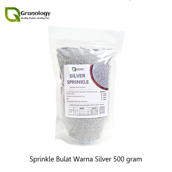 

Premium Sprinkle Bulat Silver / Silver Sprinkle (500 gram)