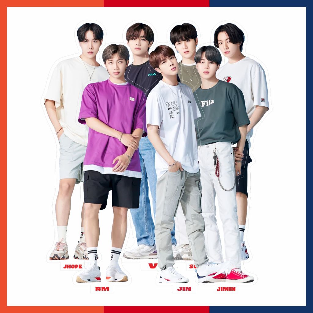 Mini Standee Akrilik BTS Taehyung Rapmon Suga Jimin Jin Suga Jungkook