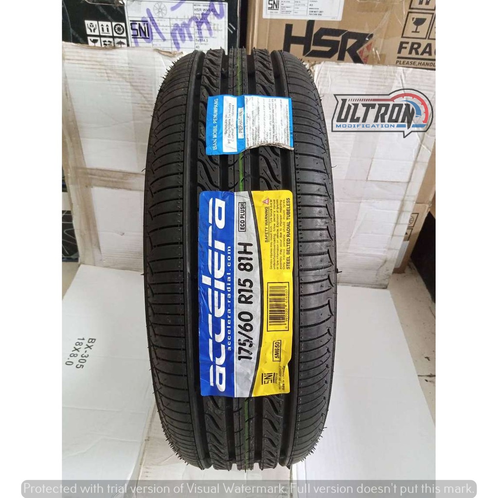 Ban Mobil Standar R15 175 60 Accelera Ecoplus 175/60R15 Ban Ring 15 Tubles