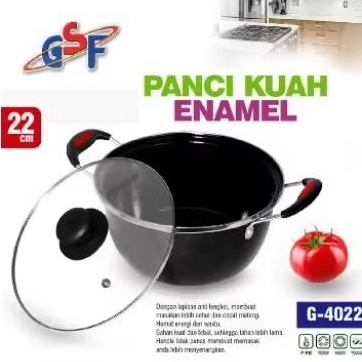 Panci kuah enamel panci sup GSF