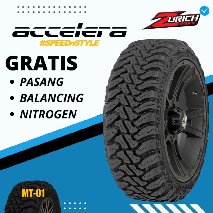 Ban Mobil 315 75 R16 Merek Accelera Mt01 Ukuran 315/75 R16 Mud Terrain