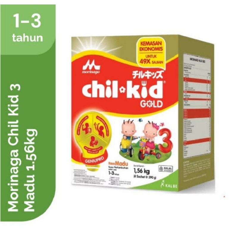 

Morinaga Chil Kids 3 (1-3 Tahun) Rasa Madu 56kg