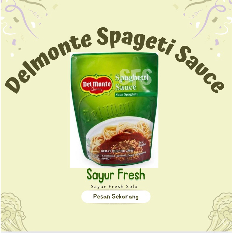 

Delmonte Spageti sauce - Sayur Fresh Solo