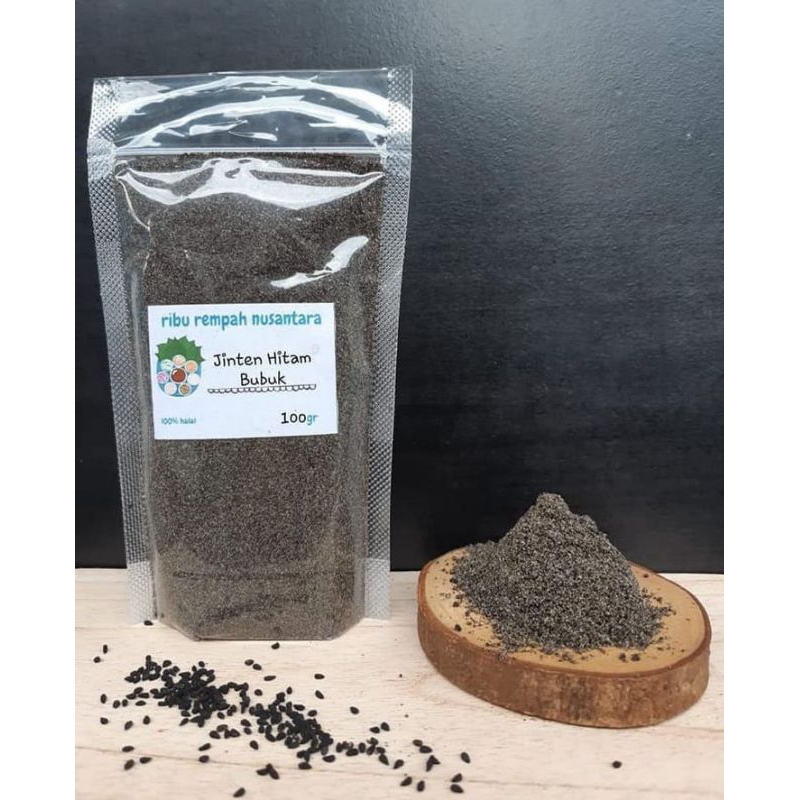 

53. jinten hitam bubuk halus kemasan praktis