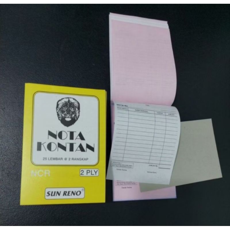 

Nota kontan 2ply isi 50 lembar