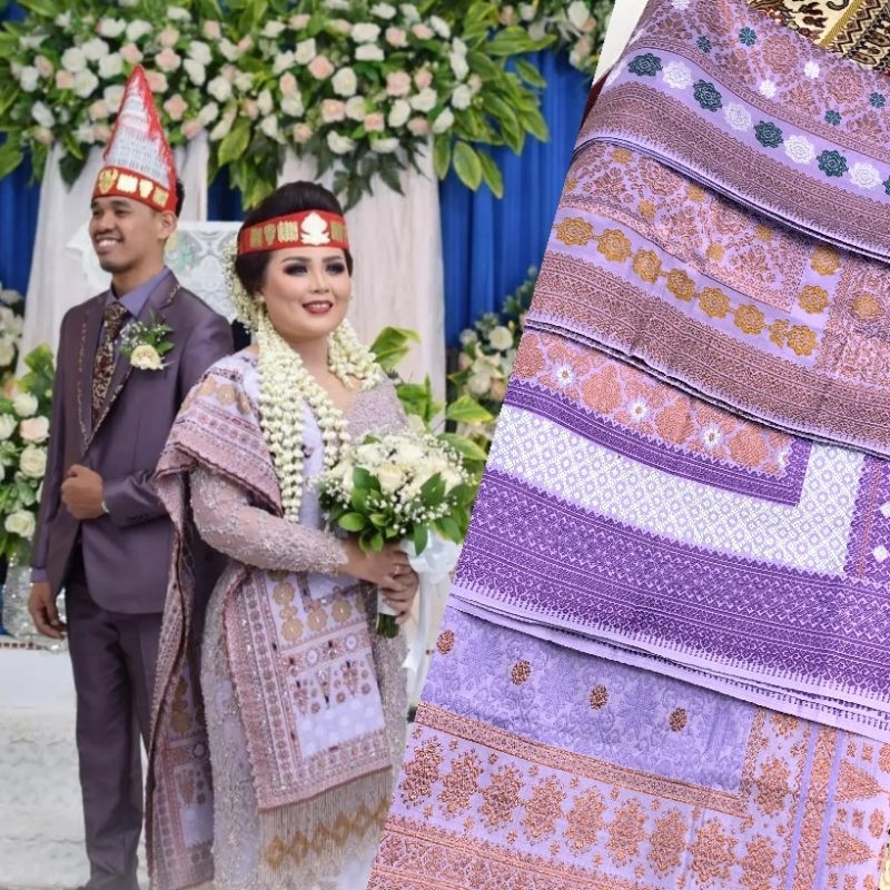 SONGKET TEMBAGA UNGU/ SONGKET LILAC TERBARU/ SONGKET UNGU
