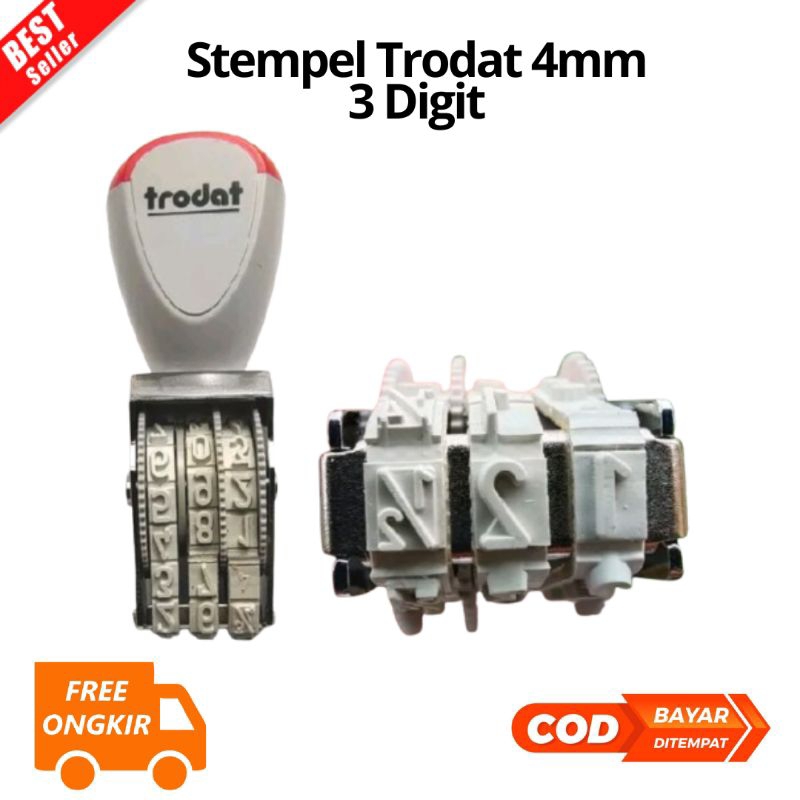 

[JIB] BAYAR DI TEMPAT Stempel Trodat 4mm 3 Digit stamp