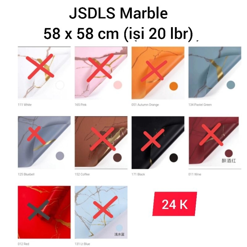 

Kertas buket Marble / kertas bunga / kertas buket / wrapping flower celo Marmer Marble