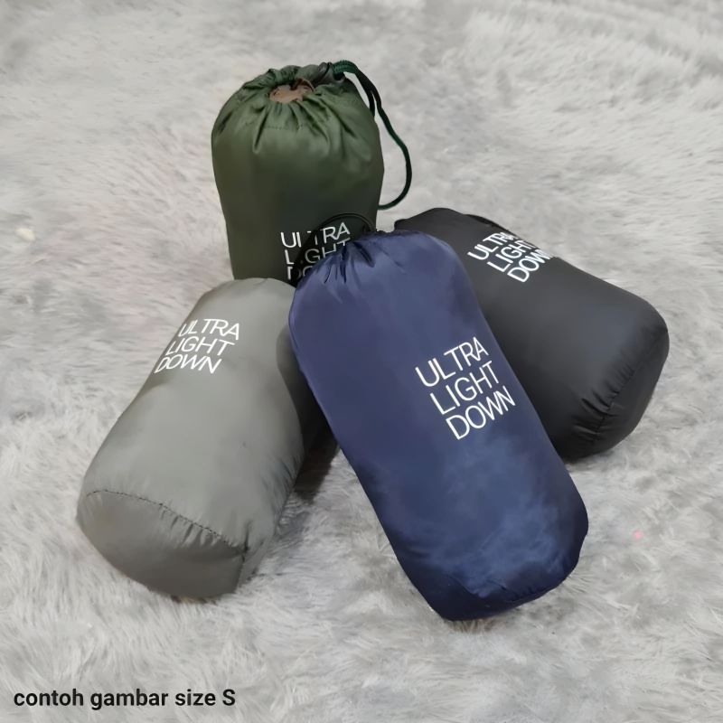 UNIQLO Stuff Sack Ultralight Down | Pouch sarung Jaket Bulu Angsa | Kantong Penyimpanan Pakaian