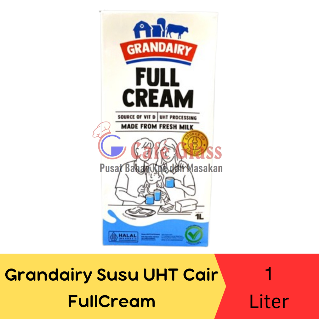 

Grandairy Susu UHT Cair FullCream 1Liter