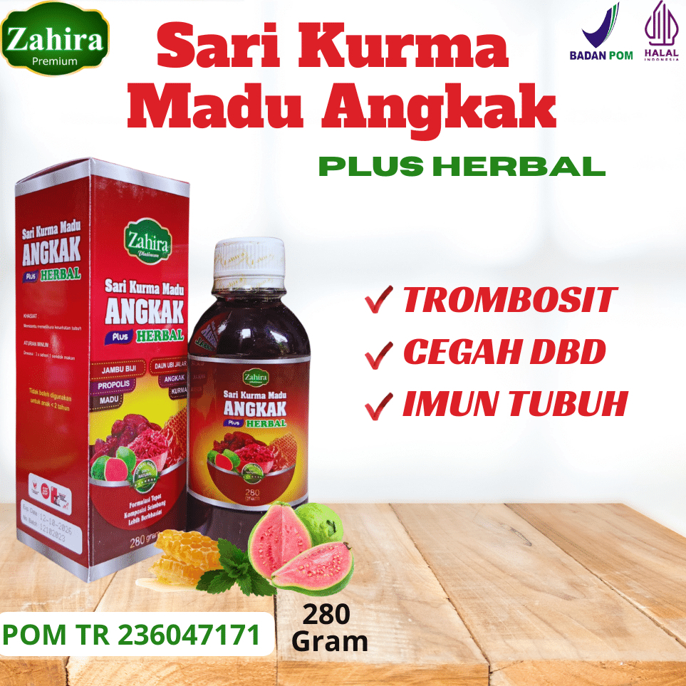 

HERBAL Madu Kurma Angkak Super Trombosit 280g