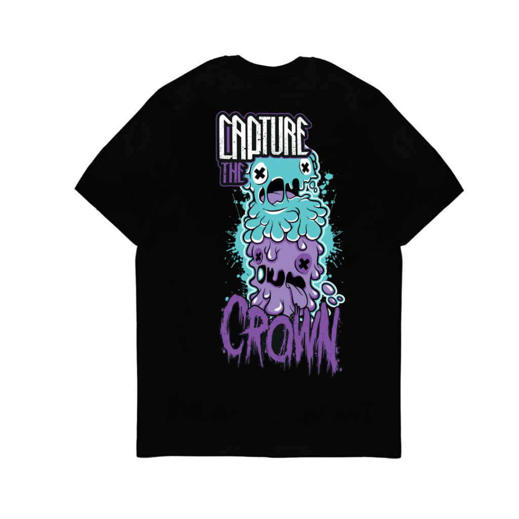 Kaos Capture The Crow Monster Baju Atasan Dewasa Hitam unisex