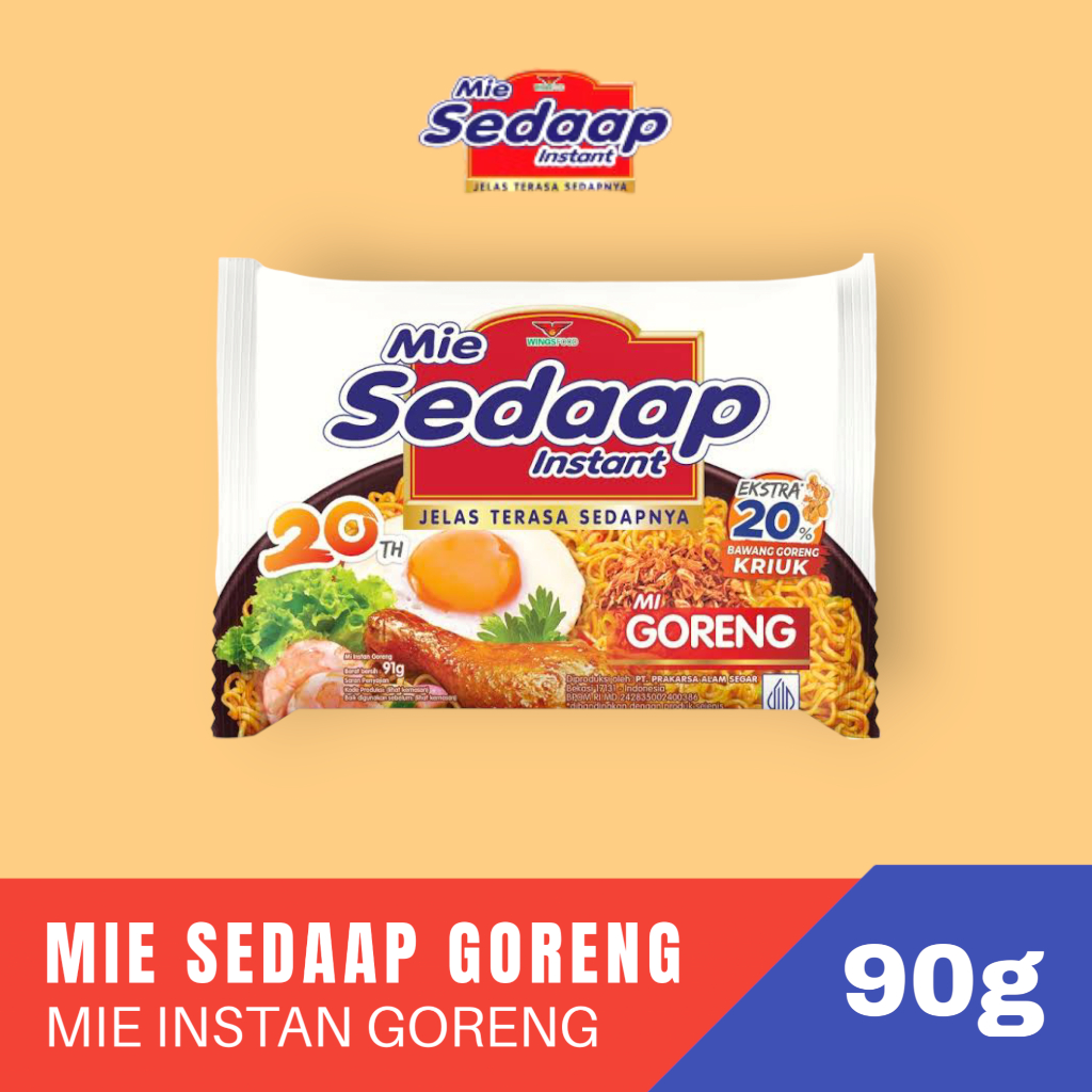 

Sedaap Mie Instan Goreng 90 gr