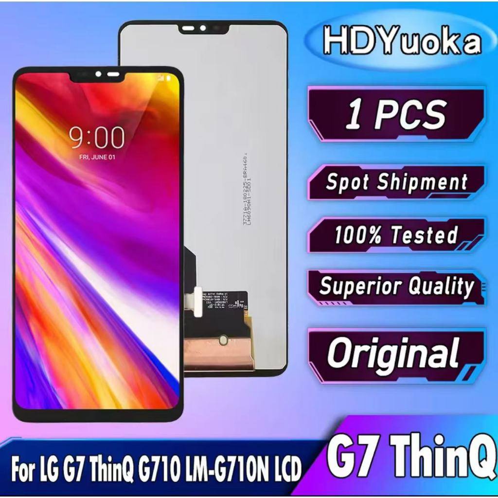 6.1" Original For LG G7 ThinQ LCD Touch Screen Digitizer Assembly For LG G7 G710 G710EMW Display Rep