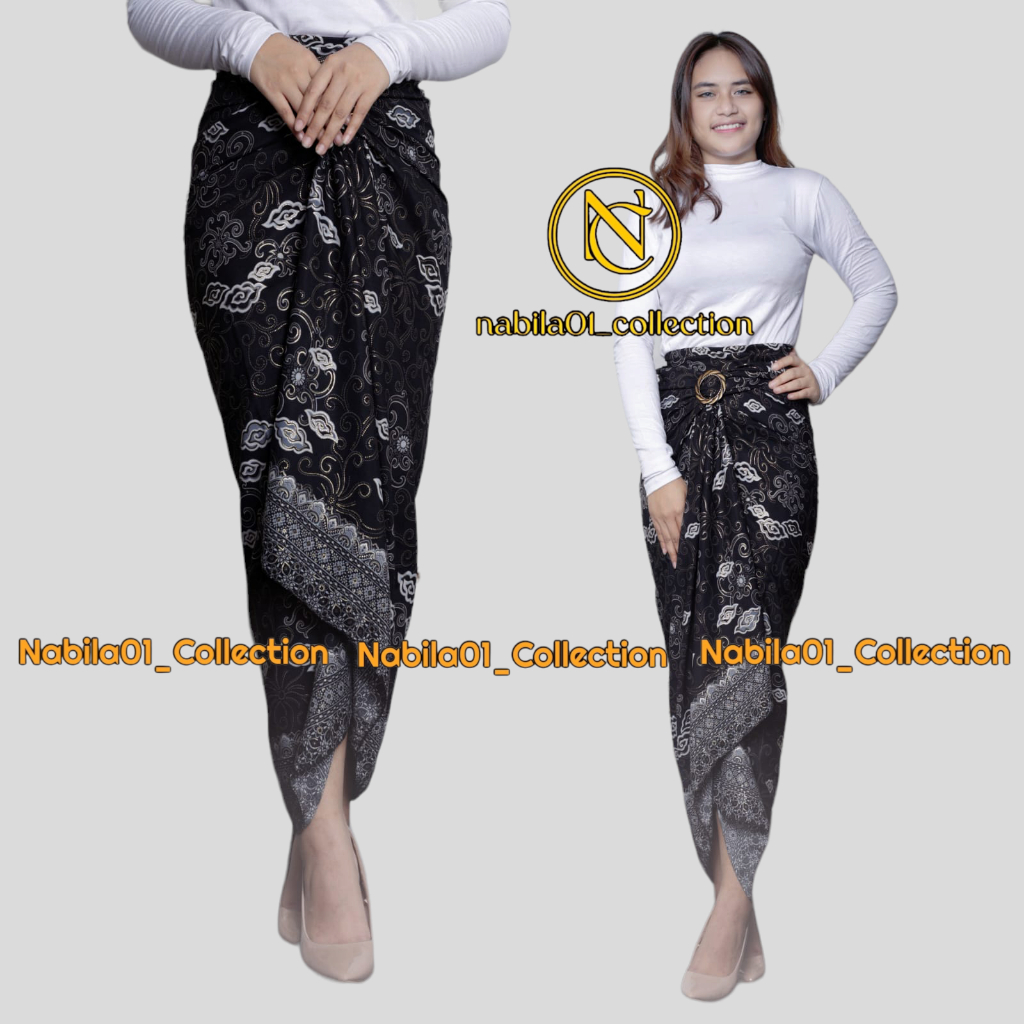 Lilit Songket Jumputan Rok Lilit Songket Jumputan Batik Modern Bawahan Kebaya Wisuda Wanita Jumputan