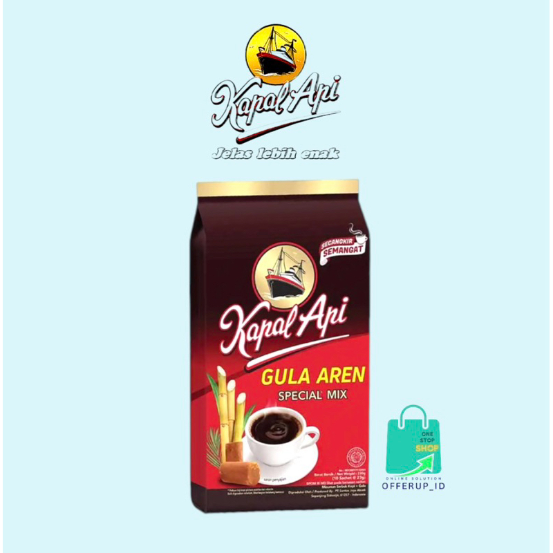

Kopi Kapal Api Instant Special Mix Gula Aren isi 10 sachet