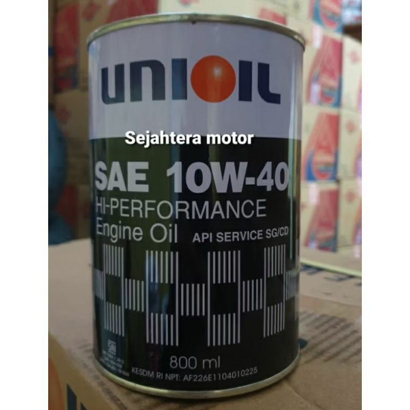 OLI ORIGINAL ASLI UNIOIL SAE 10W-40 UNTUK MOTOR UNION 800ML