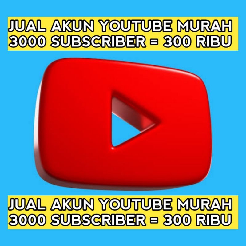 Jual akun youtube murah 100% aman