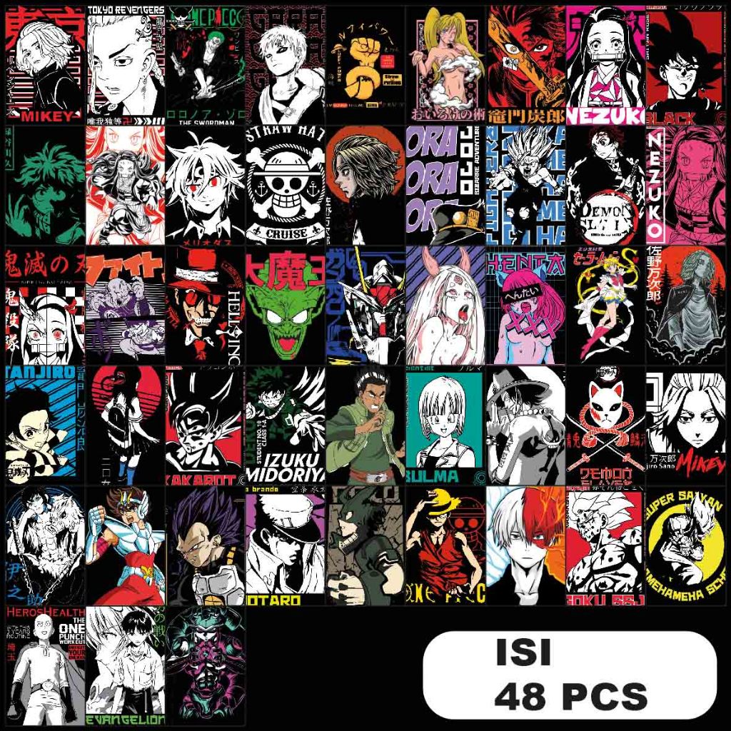 

STIKER ANIME ISI 48 TUMBLR FASHION STICKER UNTUK LAPTOP HP KULKAS RUMAH st067 KARTUN JEPANG