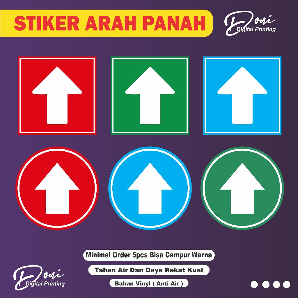 

Stiker Panah / Stiker Arah Panah / Stiker Naik Turun Tangga / Stiker Tangga / Stiker Atas Bawah