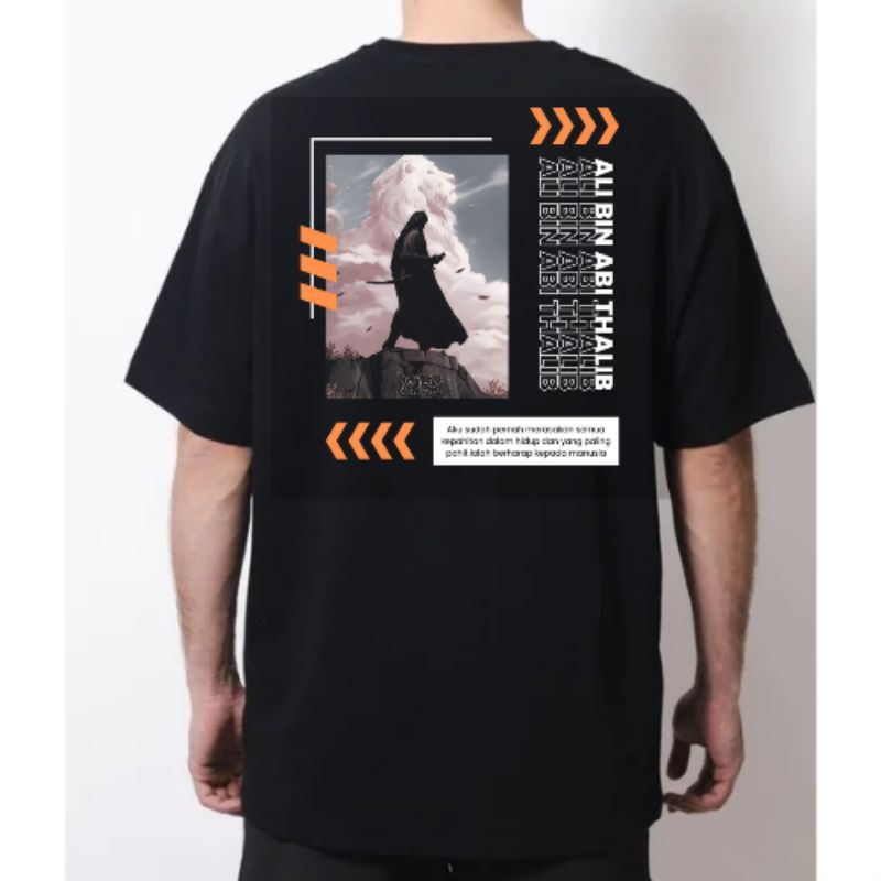 Kaos dakwah  muslim " ALI BIN ABI THALIB " kaos sahabat dakwah