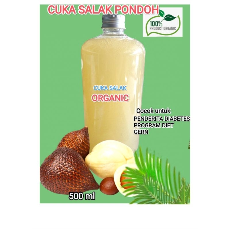 

Cuka Salak Pondoh Organik 500ml