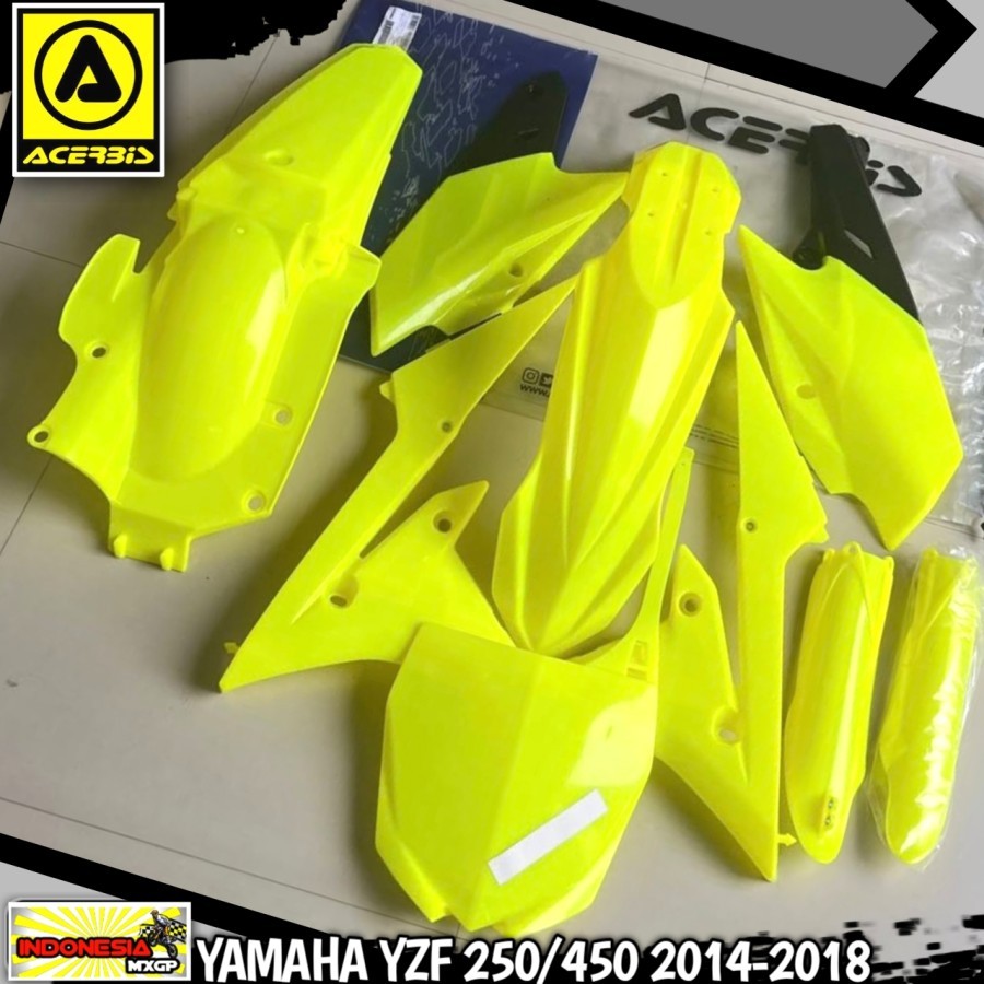 YAMAHA YZ - YZF 250 450 F 2014 2015 2016 2017 2018 - ACERBIS COMPLETE PLASTIK KIT - COVER BODY FULL 