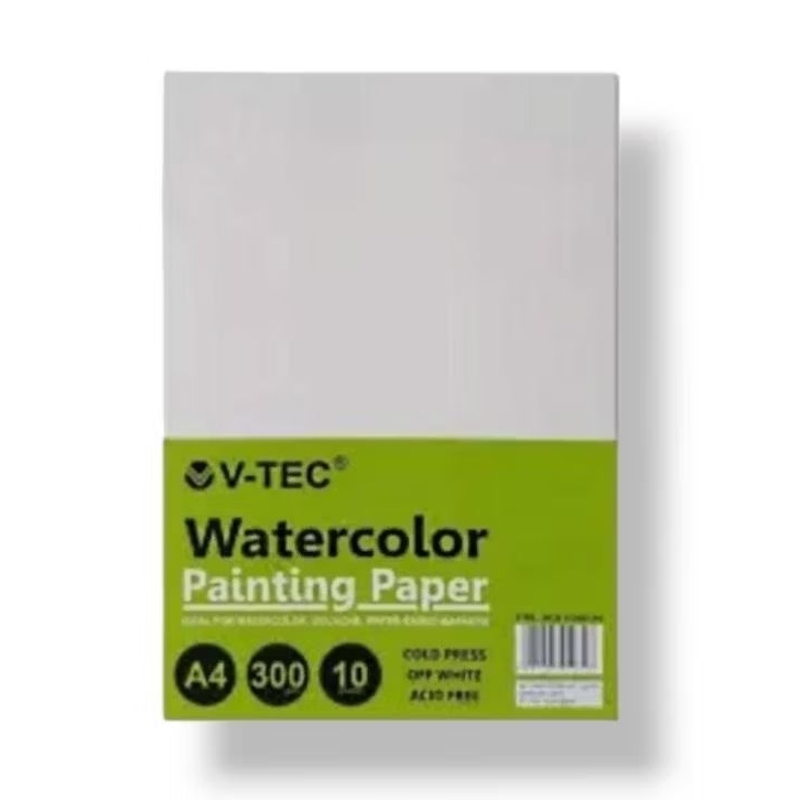 

painting paper watercolor off white kertas gambar cat air A4 (10 lembar)