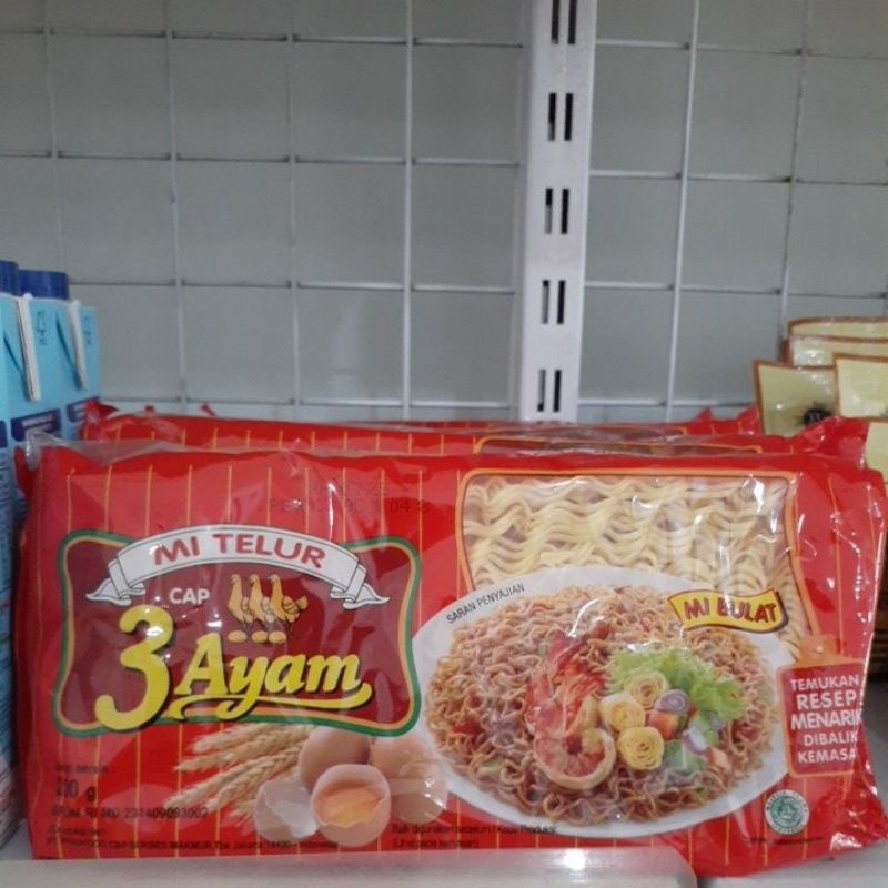 

Mie Telor Cap 3 Ayam Merah 200gr