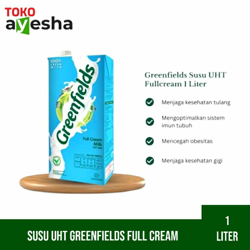 

Susu UHT Greenfields 1 Liter