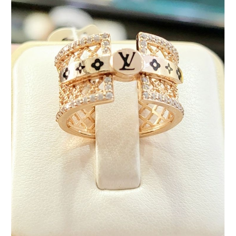 Cincin Emas Asli lv Gold 8k