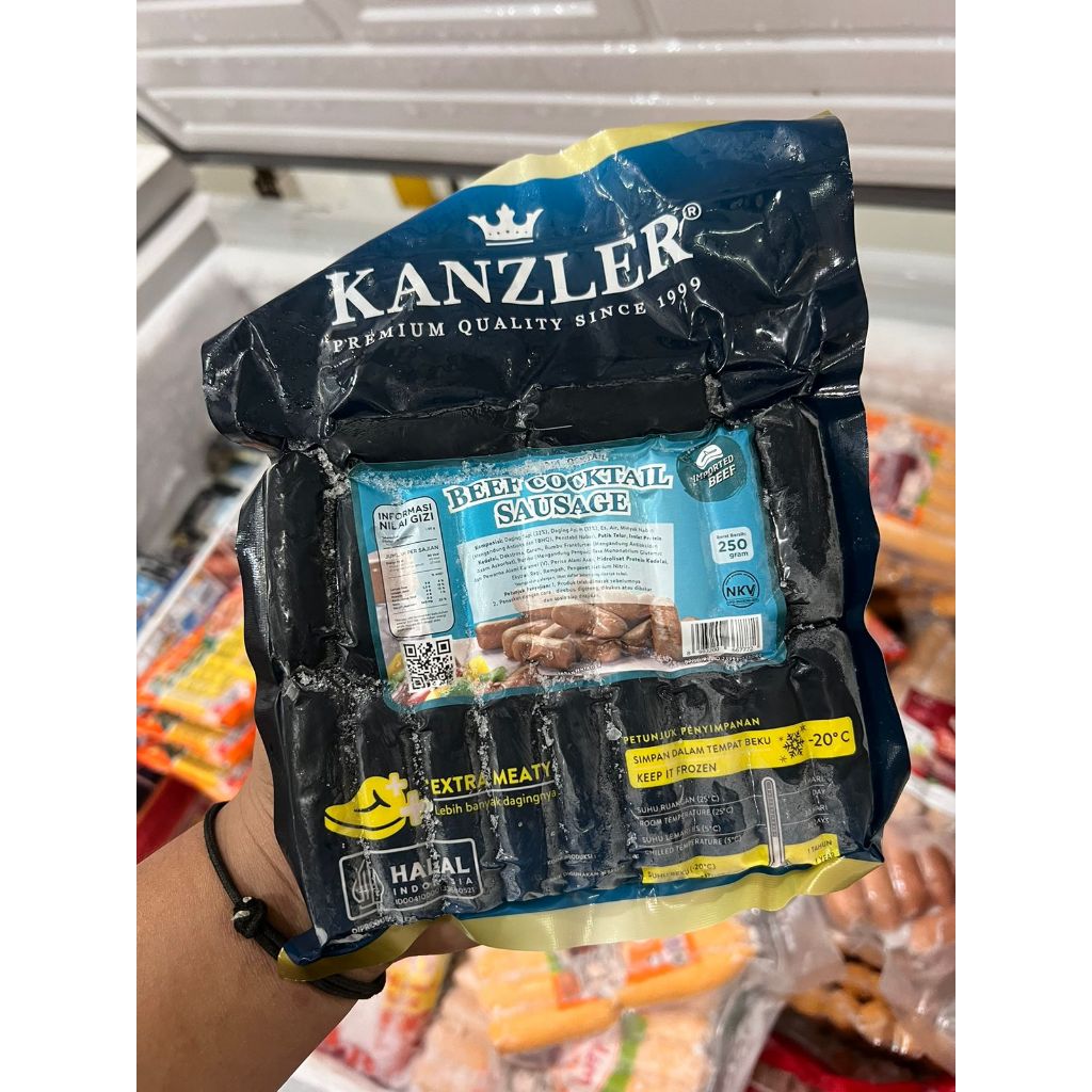

Classica2106 Kanzler Cocktail 250G/Kanzler Sosis Beef Coctail 250 Gram/Beef Cocktail 250Gr Sosis
