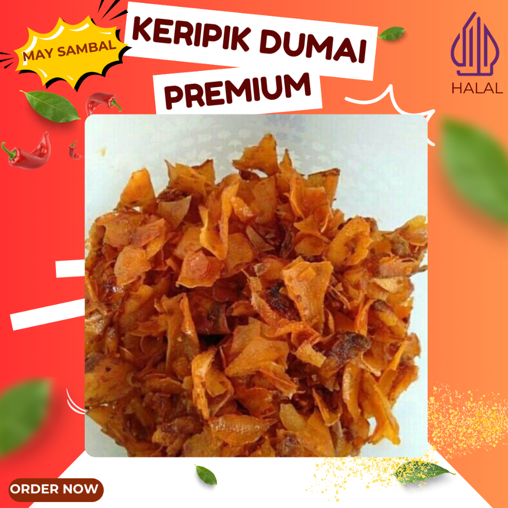

KERIPIK DUMAI BALADO PREMIUM - MAY SAMBAL - GURIH RENYAH